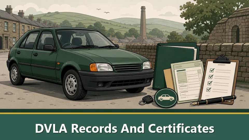 تسجيلات DVLA و Certificates